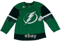 Tampa Bay Lightning St. Patrick's Day Authentic Jersey Size 52 Adidas NWT GREEN