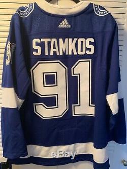 Tampa Bay Lightning Steven Stamkos Jersey Adidas Climalite Size 52 New With Tags