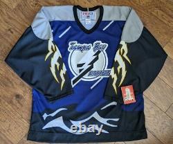 Tampa Bay Lightning Storm Jersey L Large CCM New with Tags