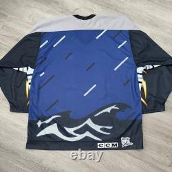 Tampa Bay Lightning Storm Jersey Large 48 CCM Vintage NHL New