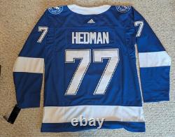 Tampa Bay Lightning Victor Hedman #77 Captain Adidas Jersey (New Size 50)