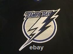 Tampa Bay Lightning Vintage Black Pro Goalie Jersey CCM New W Tag Vintage 58G