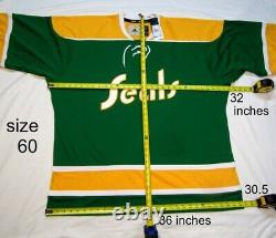 Tampa Bay Lightning size 60 = 3XL Adidas TEAM CLASSICS NHL Hockey Jersey 1992