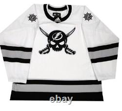 Tampa Bay Lightning x Gasparilla Hockey Adidas Jersey Size L 52? Limited of 1904