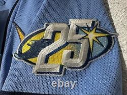 Tampa Bay Rays Alternate 25th Anniversary Nike Authentic Jersey Size 40 NWT