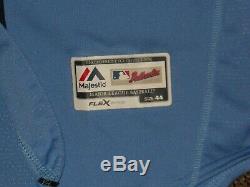 Tampa Bay Rays Blue Flex Base Authentic Jersey sz 44 Majestic Spring Training
