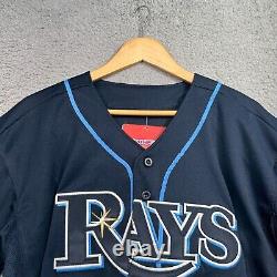 Tampa Bay Rays Evan Longoria Size 48 Authentic Majestic Cool Base Jersey Stitch