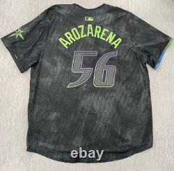 Tampa Bay Rays Jersey Adult 2XL Black Randy Arozarena Nike MLB City Connect Mens