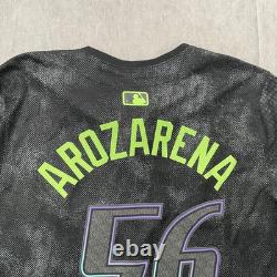 Tampa Bay Rays Jersey Adult 2XL Black Randy Arozarena Nike MLB City Connect Mens