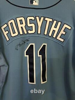 Tampa Bay Rays Jersey Logan Forsythe Signed Stitched 2015 48 Mlb Mens Baseball