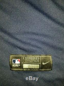 Tampa Bay Rays Nike Navy Alternate 2020 Authentic Official Team Jersey Sz56 New