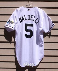 Tampa Bay Rays Rocco Baldelli Authentic Russell Baseball Jersey Size 44 New Tags