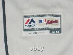 Tampa Bay Rays White Authentic Flex Base Jersey sz 40 Majestic New with tags Mens