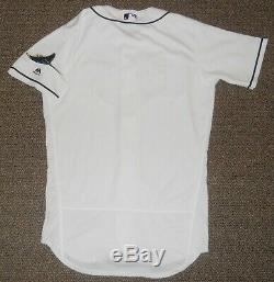 Tampa Bay Rays White Flex Base Authentic Jersey sz 40 Majestic New with tags Mens