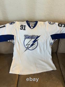 Tampa Bay Rbk Chandail Authentique NHL Lightning#91 Stamkos Fight Strap Jersey