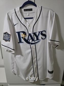 Tampa Bay Yandy Diaz Jerseys, (2020 World Series jersey, personalized) Size L
