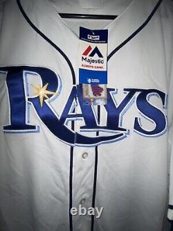 Tampa bay rays majestic jersey Performance Apparel Size 56 Men's New With Tags