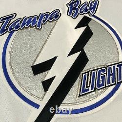 Team Issued CCM Authentic Tampa Bay Lightning NHL Hockey Jersey Vintage White 58