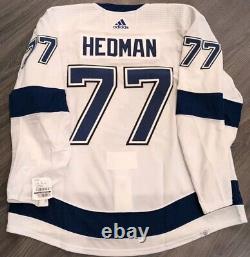 Team Issued MiC Authentic 2022 Cup Victor Hedman Tampa Bay Lightning Jersey 58