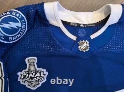 Team Issued MiC Authentic Adidas Andrei Vasilevskiy Tampa Bay Lightning Jersey