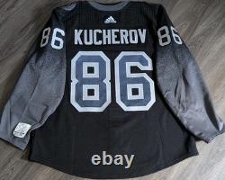 Team Issued MiC Nikita Kucherov Tampa Bay Lightning Authentic Adidas Jersey 56