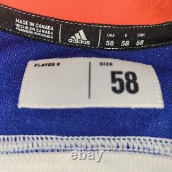 Team Issued NHL MiC Adidas Authentic Tampa Bay Lightning Hockey Jersey Sz 58