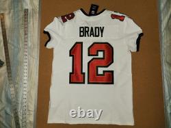 Tom Brady #12 Buccaneers White Nike Vapor Elite Authentic Football Jersey 44 Nwt