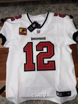 Tom Brady #12 Nike Vapor Elite AUTHENTIC Tampa Bay Bucs Football Jersey Size 44
