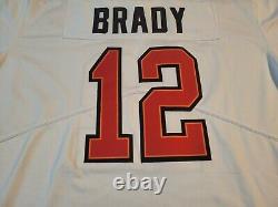 Tom Brady Buccaneers White Super Bowl 55 Nike Jersey Mens Large