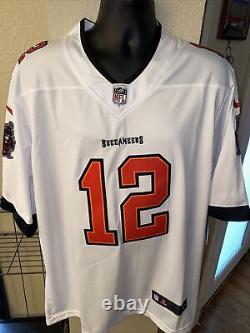 Tom Brady L Tampa Bay Buccaneers Authentic Nike Vapor On Field White Jersey NWT