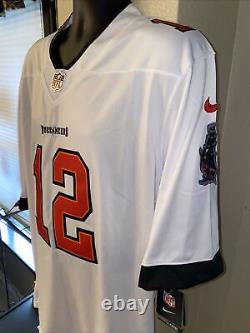 Tom Brady L Tampa Bay Buccaneers Authentic Nike Vapor On Field White Jersey NWT