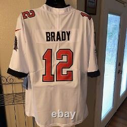 Tom Brady L Tampa Bay Buccaneers Authentic Nike Vapor On Field White Jersey NWT