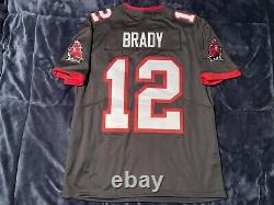 Tom Brady Nike NFL Vapor Limited Tampa Bay Buccaneers Pewter Alternate Jersey