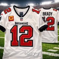 Tom Brady Nike Vapor Elite Tampa Bay Buccaneers Away Captains Jersey Size 44/L