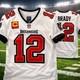 Tom Brady Nike Vapor Elite Tampa Bay Buccaneers Away Captains Jersey Size 44/l