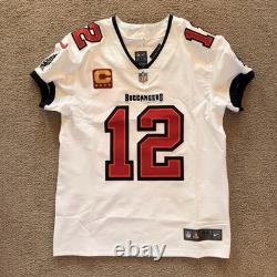 Tom Brady Nike Vapor Elite Tampa Bay Buccaneers Away Captains Jersey Size 44/L