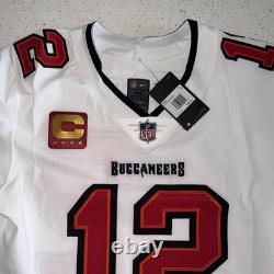 Tom Brady Nike Vapor Elite Tampa Bay Buccaneers Away Captains Jersey Size 44/L