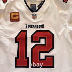 Tom Brady Nike Vapor Elite Tampa Bay Buccaneers Away Captains Jersey Size 44/L