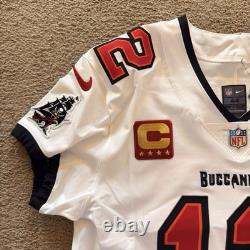Tom Brady Nike Vapor Elite Tampa Bay Buccaneers Away Captains Jersey Size 44/L