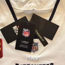 Tom Brady Nike Vapor Elite Tampa Bay Buccaneers Away Captains Jersey Size 44/L