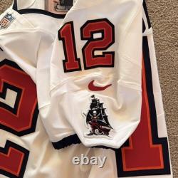 Tom Brady Nike Vapor Elite Tampa Bay Buccaneers Away Captains Jersey Size 44/L