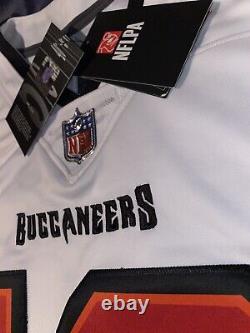 Tom Brady Nike Vapor Limited Tampa Bay Buccaneers White AUTHENTIC Road Jersey