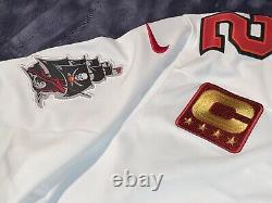 Tom Brady Nike Vapor Limited Tampa Bay Buccaneers White CAPTAIN PATCH Jersey