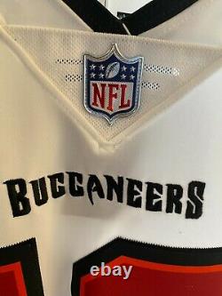 Tom Brady Nike Vapor Limited Tampa Bay Buccaneers White CAPTAIN PATCH Jersey