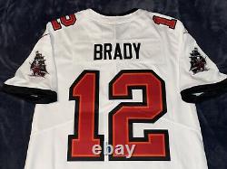 Tom Brady Nike Vapor Limited Tampa Bay Buccaneers White CAPTAIN PATCH Jersey