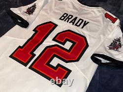 Tom Brady Nike Vapor Limited Tampa Bay Buccaneers White CAPTAIN PATCH Jersey