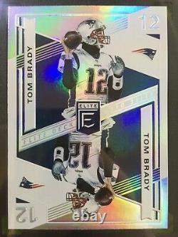 Tom Brady SGC 9.5 SILVER PRIZM CARD PATRIOTS SP 2019 Elite Deck TOM BRADY POP 4