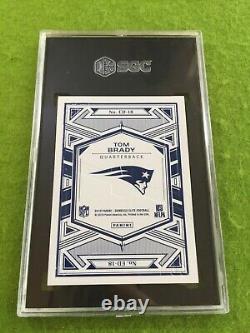 Tom Brady SGC 9.5 SILVER PRIZM CARD PATRIOTS SP 2019 Elite Deck TOM BRADY POP 4