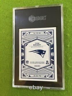 Tom Brady SGC 9.5 SILVER PRIZM CARD PATRIOTS SP 2019 Elite Deck TOM BRADY POP 4