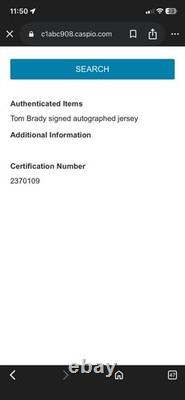 Tom Brady Signed Autograh Nike On Field Tampa Bay Buccaneers Jersey NWT With COA